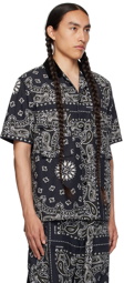 sacai Navy Bandana Shirt