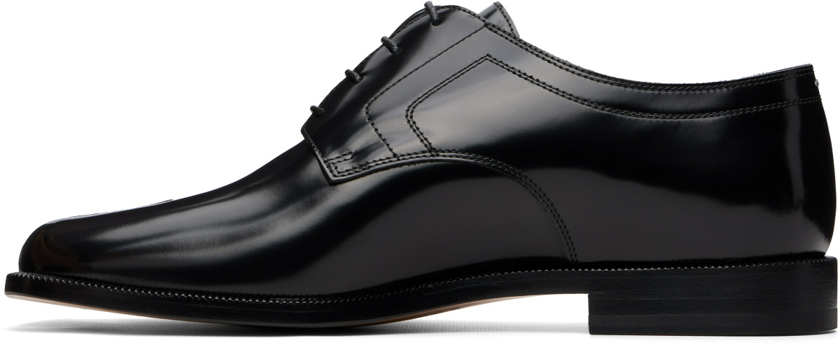 Maison Margiela Black Tabi Lace-Up Derbys