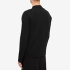 Jil Sander Men's Boiled Wool Crew Knit in Black