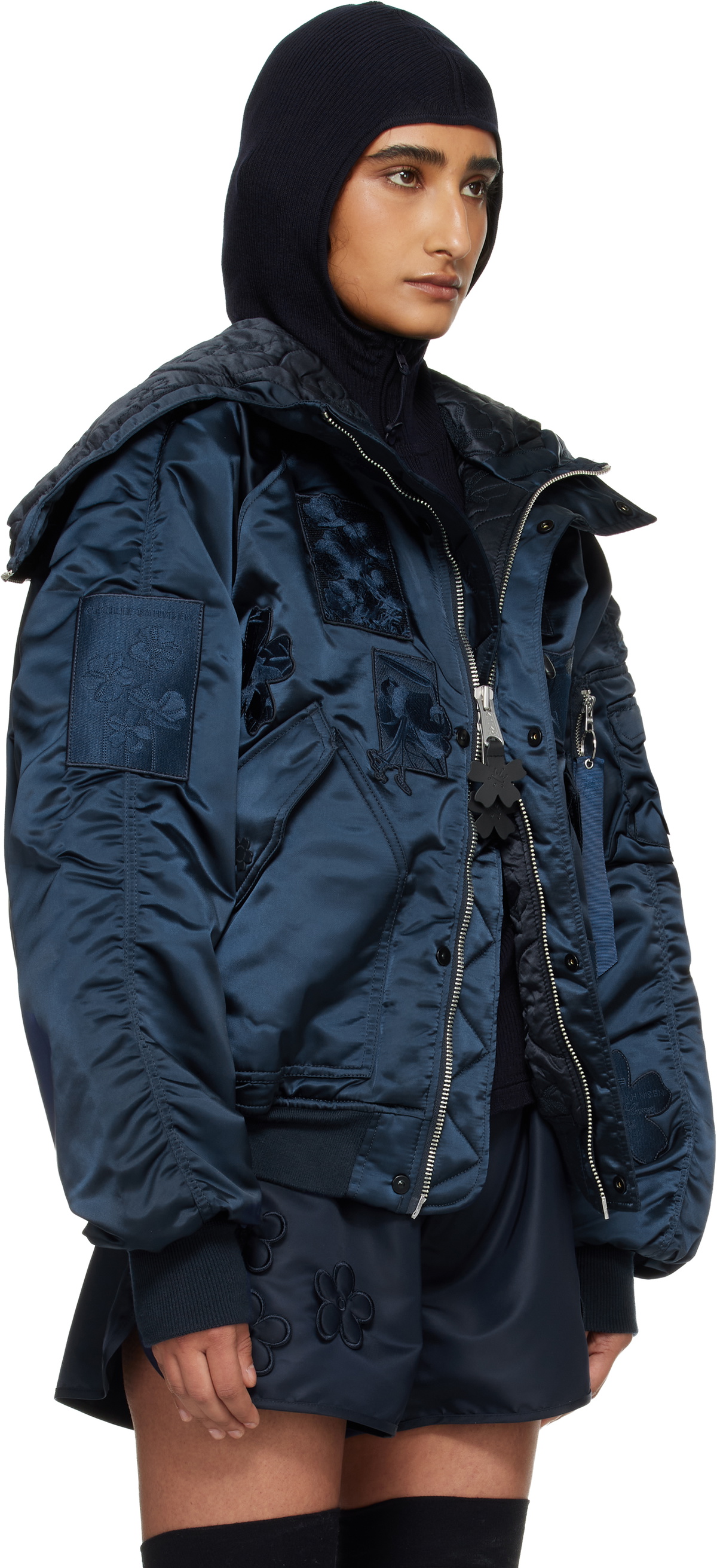 Cecilie Bahnsen Alpha Industries x Cecilie Bahnsen Navy N-2B Bomber Jacket
