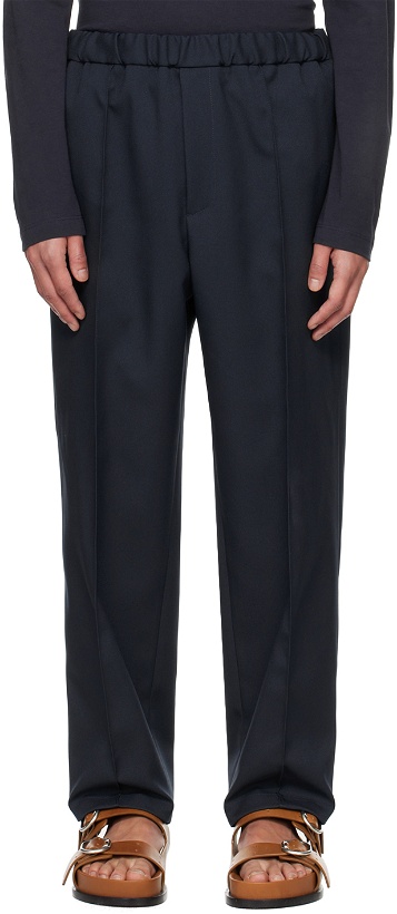 Photo: Jil Sander Blue Tapered Trousers