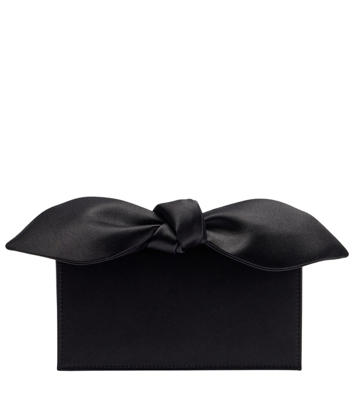 Photo: Aquazzura Bow Tie Mini satin clutch