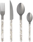 Sabre Off-White Bistrot Vintage Four-Piece Cutlery Set