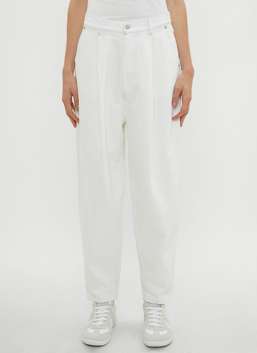 Hed Mayner Pleated Jeans