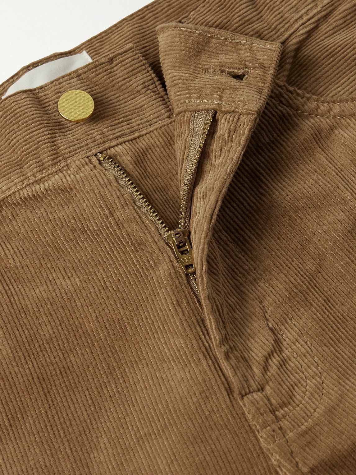 Sid Mashburn - Slim-Fit Straight-Leg Garment-Dyed Cotton-Corduroy Trousers - Brown