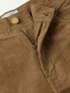 Sid Mashburn - Slim-Fit Straight-Leg Garment-Dyed Cotton-Corduroy Trousers - Brown