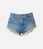 Blumarine Embellished denim shorts