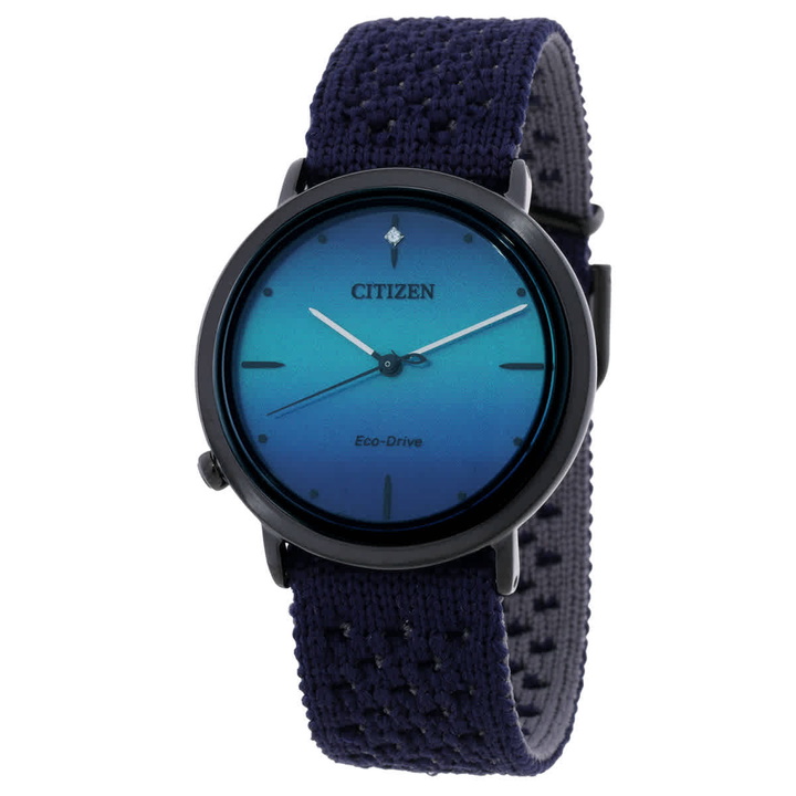 Photo: Citizen L Eco-Drive Blue Dial Ladies Watch EM1005-42L