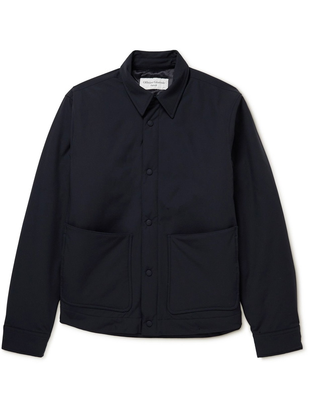 Photo: OFFICINE GÉNÉRALE - Stuart Slim-Fit Padded Shell Blouson Jacket - Blue