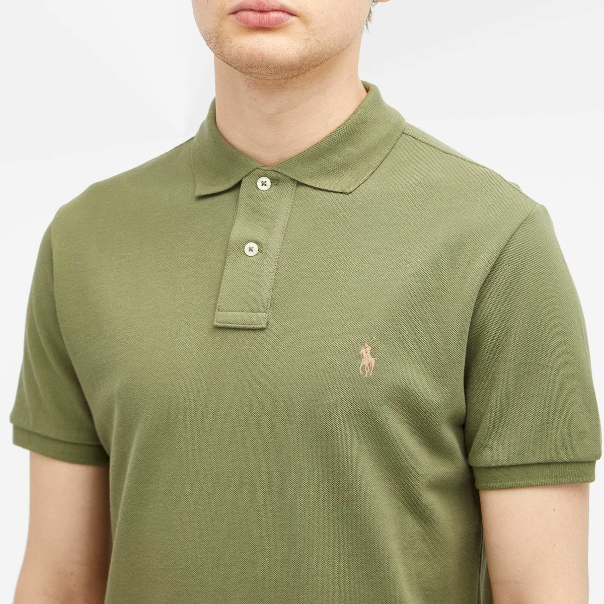 Polo Ralph Lauren Men's Custom Slim Fit Polo in Garden Trail