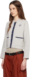 Bode Gray Heathered Cardigan