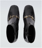 Saint Laurent - Beau leather ankle boots