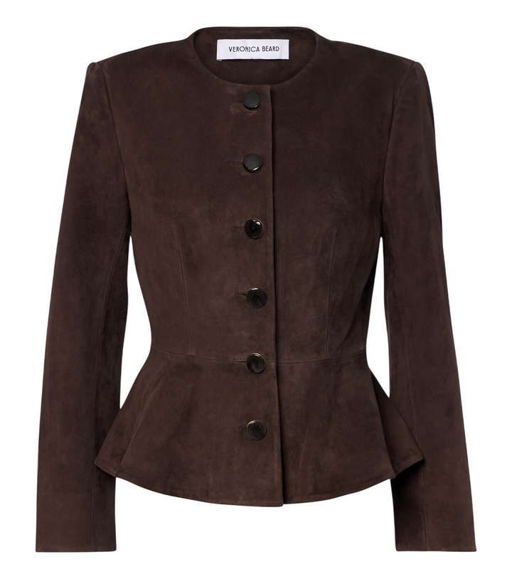 Photo: Veronica Beard Quinn peplum suede jacket