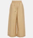 Loewe - Anagram cropped cotton-blend pants