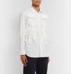 Comme des Garçons SHIRT - Appliquéd Cotton Shirt - White