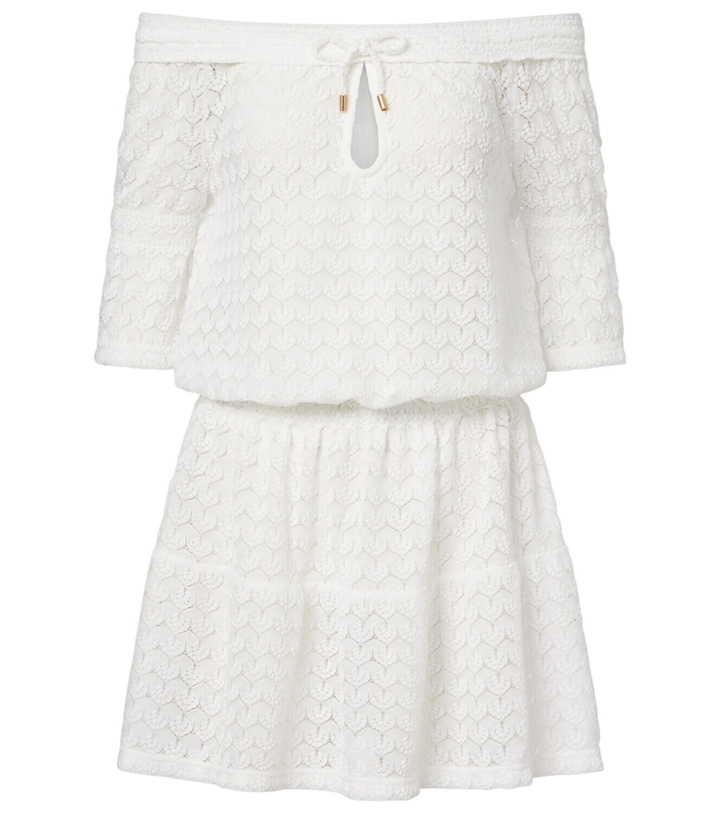 Photo: Melissa Odabash Flo crochet cotton and linen minidress
