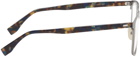 Fendi Silver & Tortoiseshell Modified Square Demo Glasses