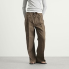 Róhe Women's Relaxed Drawstring Trousers in Brown Melange