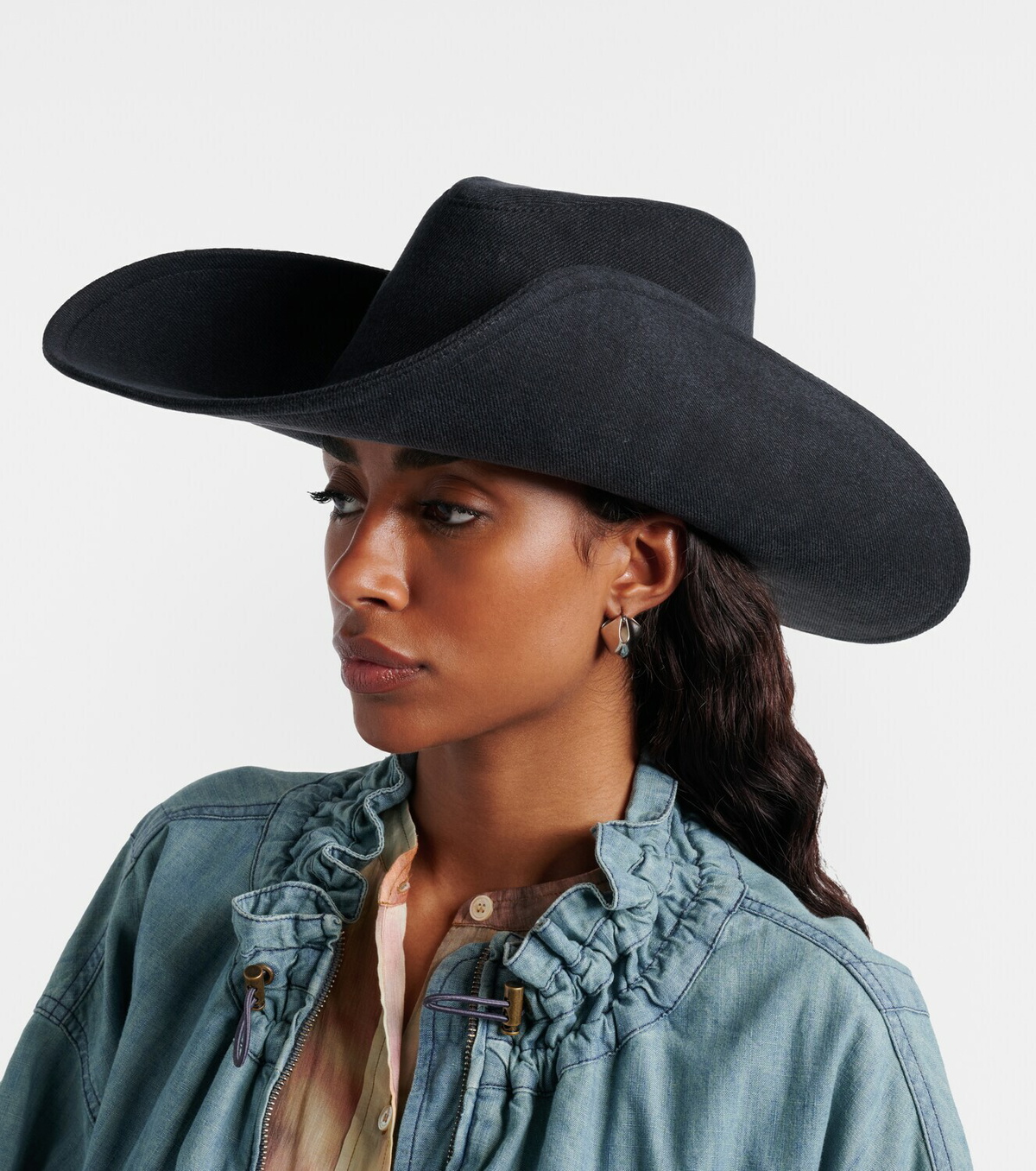Ruslan Baginskiy Denim cowboy hat
