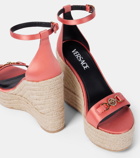 Versace Medusa '95 satin espadrille wedges