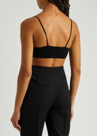 Jacquemus Le Bandeau Pralu Rib-knit bra top Black