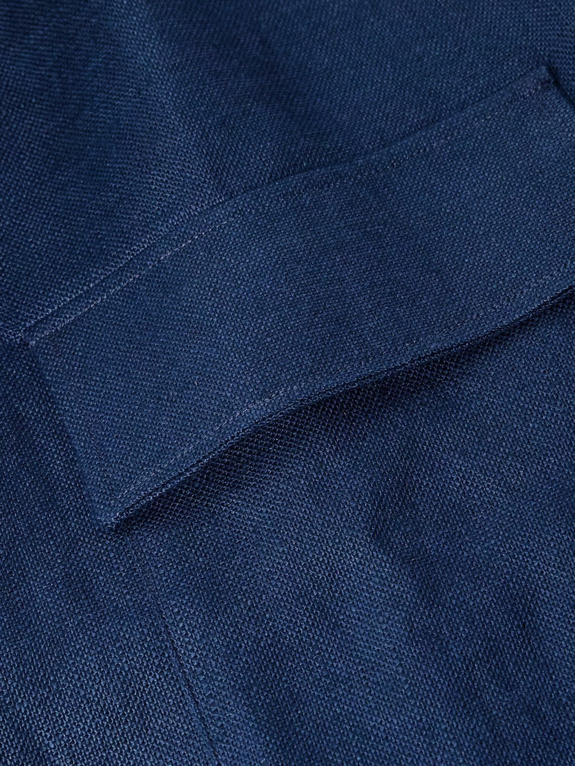 Anderson & Sheppard - Linen Overshirt - Blue