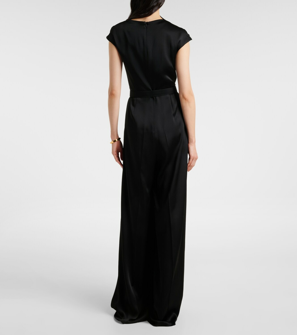 Max Mara Msevespa cutout satin jumpsuit