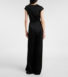 Max Mara Msevespa cutout satin jumpsuit