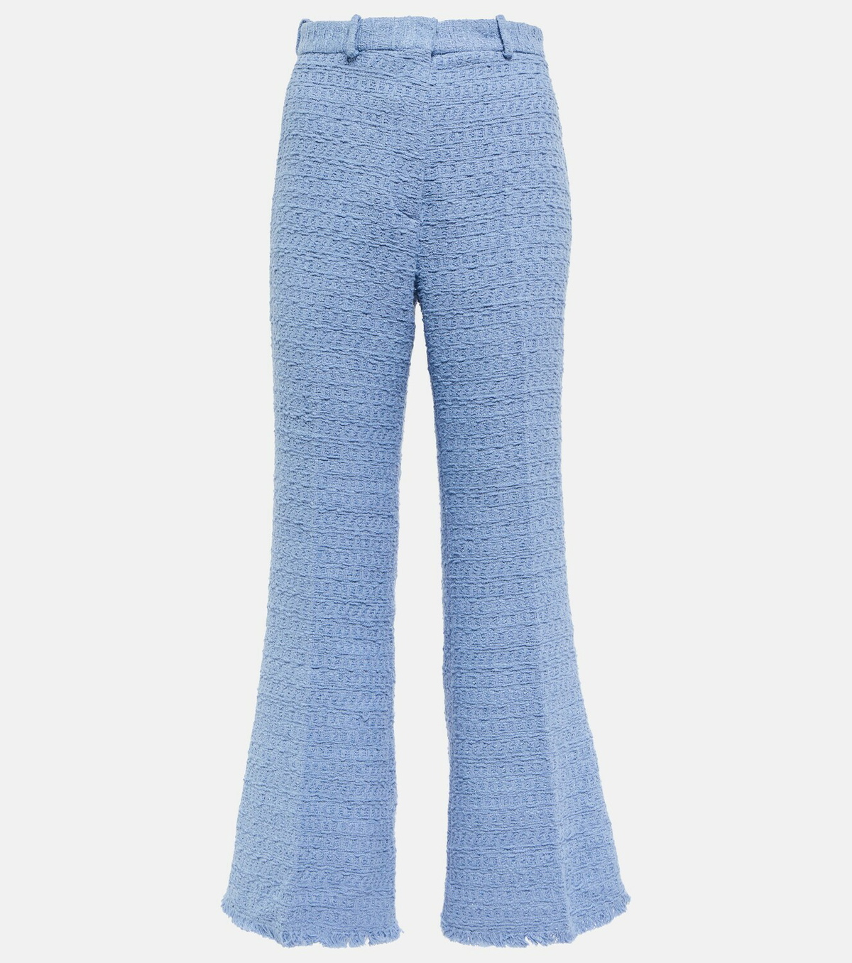 Oscar de la Renta High-rise flared tweed pants
