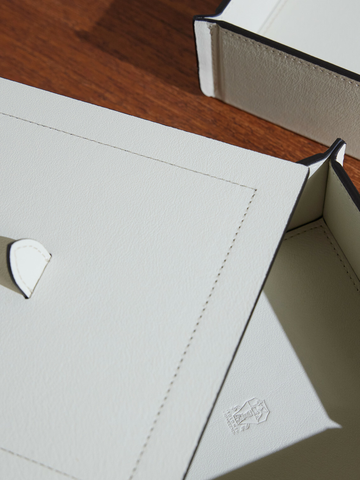 Brunello Cucinelli - Set of Three Leather Storage Box