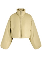 Nanushka Lilima Padded Faux Leather Jacket Olive