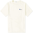 ADER Error Men's Union Logo T-Shirt in Light Yellow