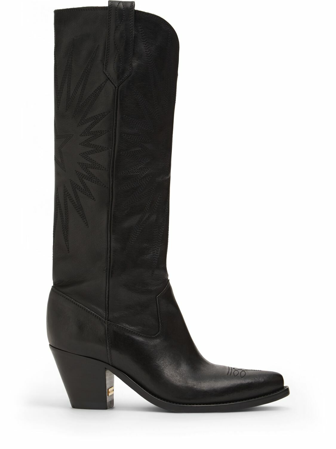 GOLDEN GOOSE 85mm Wish Star Francesca Leather Boots Golden