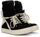 Rick Owens Black Geobasket Sneakers