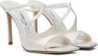 Jimmy Choo White Anise 95 Heeled Sandals