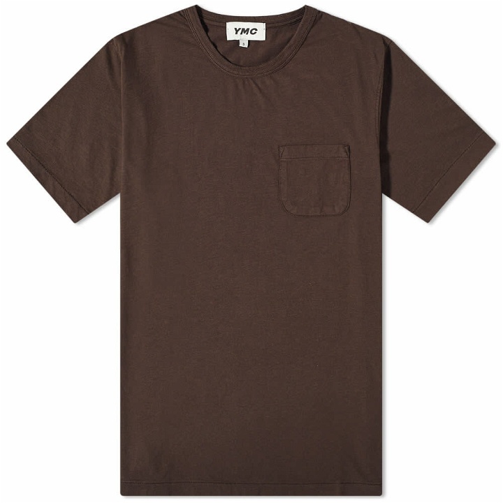 Photo: YMC Men's Wild Ones Pocket T-Shirt in Brown
