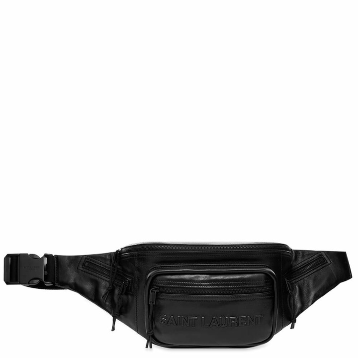 Photo: Saint Laurent Men's Leather Waist Bag in Black