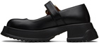 Marni Black Leather Mary Jane Loafers