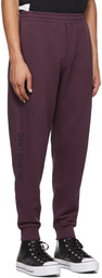 Helmut Lang Purple Distort Lounge Pants