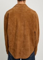 Ami Paris Suede Overshirt Brown
