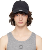 VETEMENTS Black Nano Logo Cap