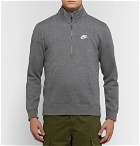 Nike - Sportswear Mélange Fleece-Back Cotton-Blend Half-Zip Sweatshirt - Men - Gray