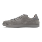 Gianvito Rossi Grey Suede Low-Top Sneakers