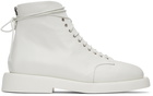 Marsèll White Gomme Polacco Boots