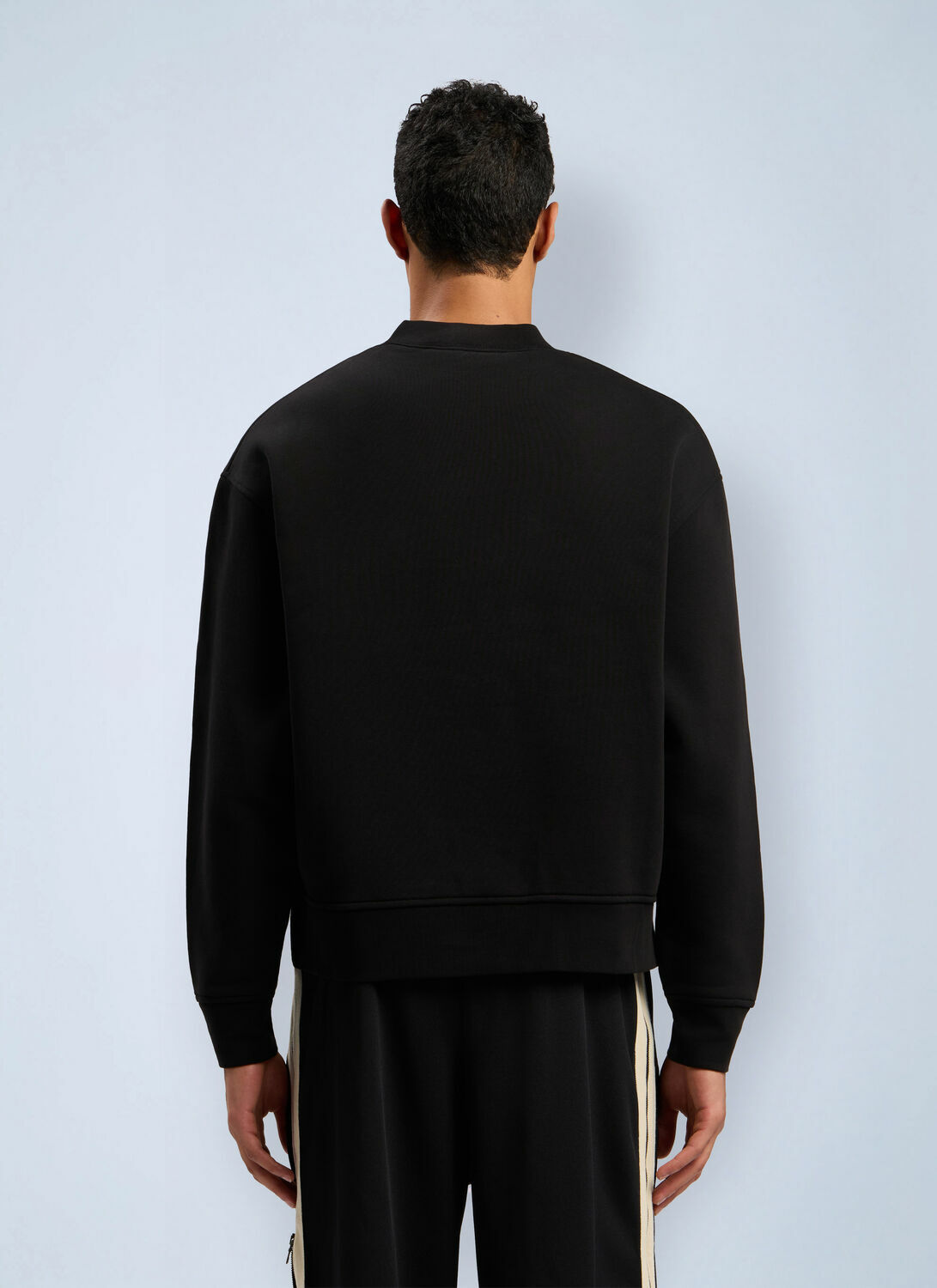 Palm Angels Neck Logo Crew Sweatshirt