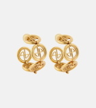 Patou Logo hoop earrings
