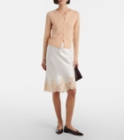 Dôen Elowette lace-trimmed silk longuette