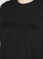 Helmut Lang - Flocked Logo T-Shirt in Black