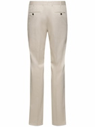 ZEGNA Cotton Flat Front Slim Pants