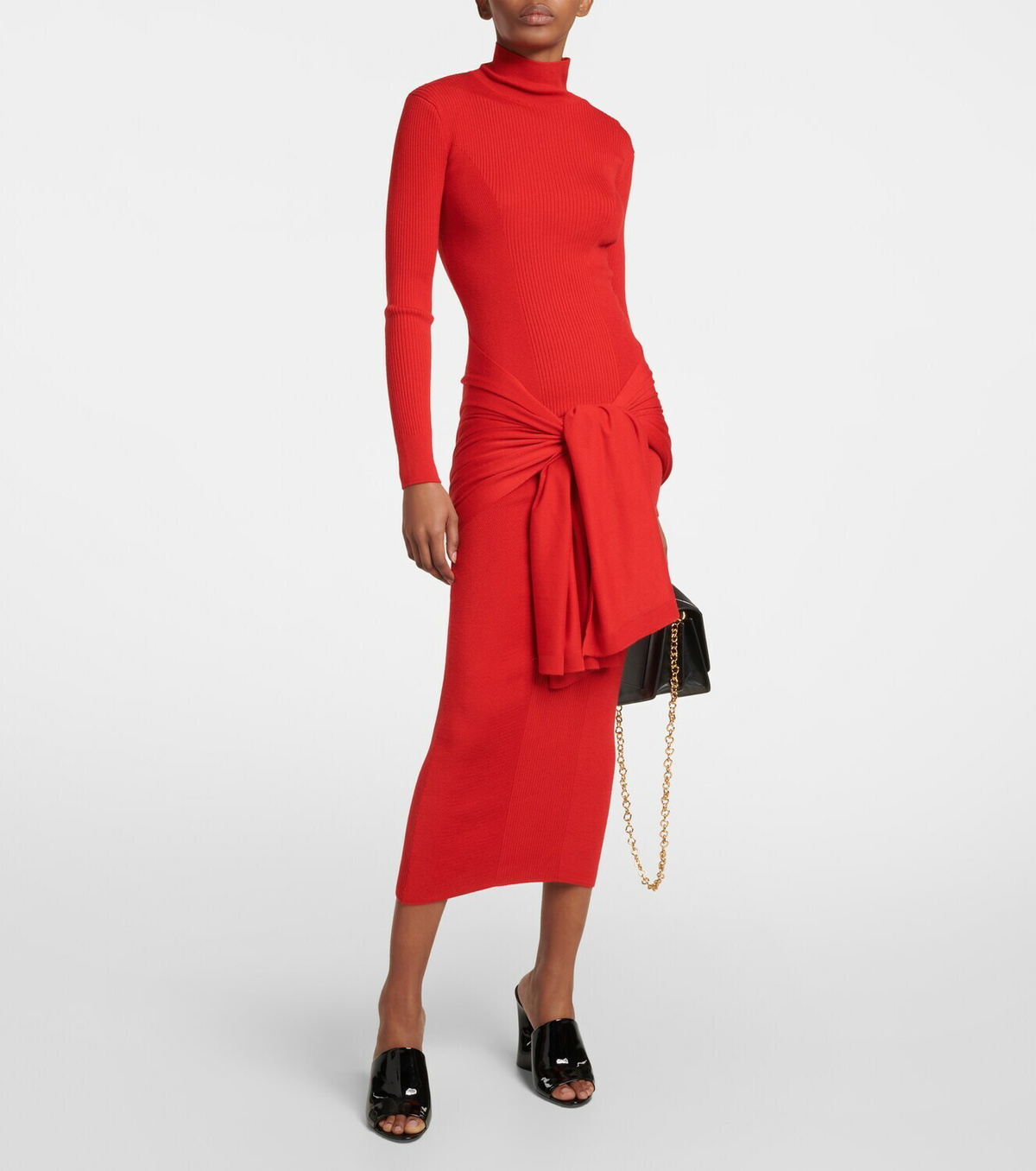 choker midi dress MONTEAU Juniors Choker Midi Dress L / Black